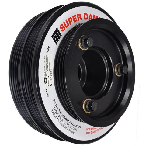 ATI Damper - 5.67in - Alum - (2) 4 & 5 Grv - Nissan - SR20 Rwd - Street - 1Pc