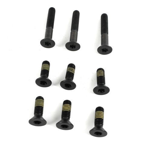 ATI Damper Bolt Pack - LS1 Y Body w/Rear Pulley - Aluml 5/16 Bolts - Flat Heads