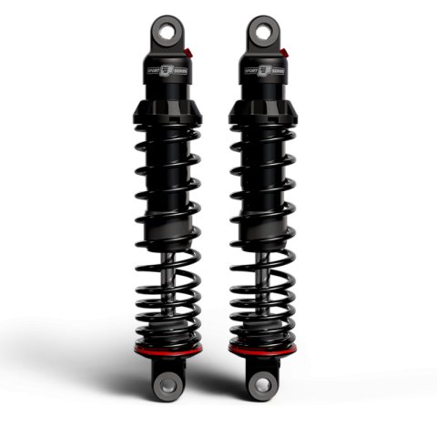 Progressive 06-17 Harley-Davidson Dyna 494 Series Shocks 13.5in Bearing - Black