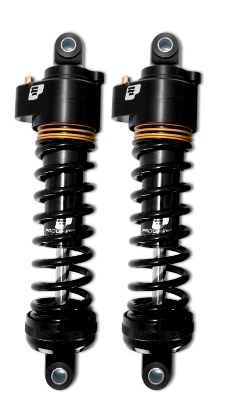 Progressive Harley Ultra Low-QPS 944 Series Shocks, 12.5in, 11in Ride Height Heavy Duty - Black/Gold