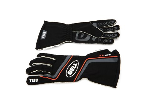 Bell Adv-TX Glove Black/Orange Medium SFI 3.3/5