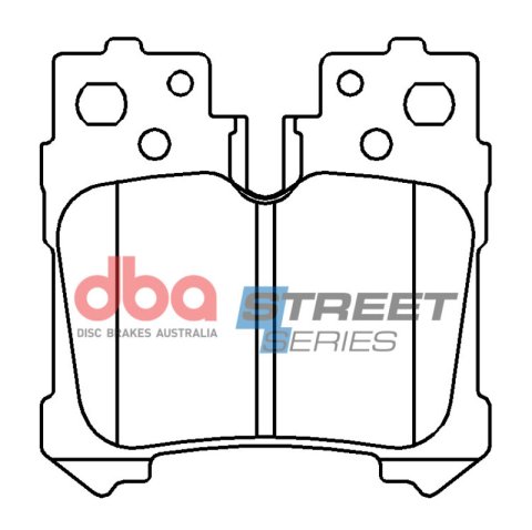 DBA 2017 Lexus LS460/LS600 Street Series Rear Brake Pads