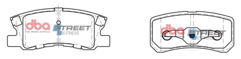 DBA 11-14 Chrysler 200 (302mm Rear Rotor) Street Series Rear Brake Pads