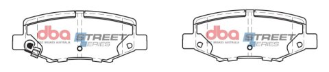DBA 07-17 Jeep Wrangler Street Series Rear Brake Pads
