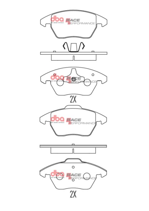 DBA 06-13 Volkswagen GTI Front RP Performance Brake Pads