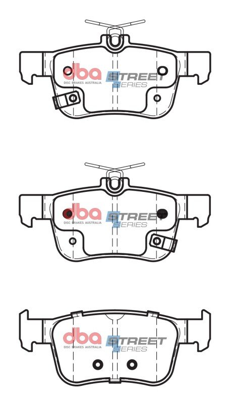 DBA 17-21 Honda Civic Si Rear Street Series Brake Pads