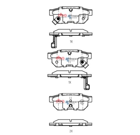 DBA 90-01 Acura Integra Rear SSEV Street Series Brake Pads