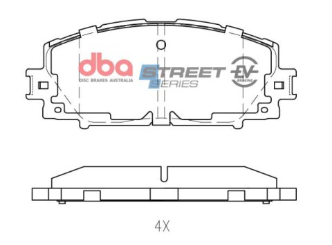 DBA 11-17 Lexus CT200h B Type Front SSEV Street Series Brake Pads