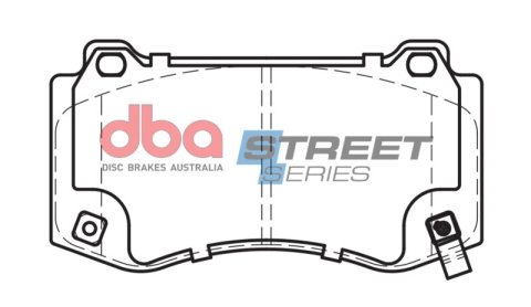 DBA 05-23 Chrysler 300 C SRT8 Front Street Series Brake Pads