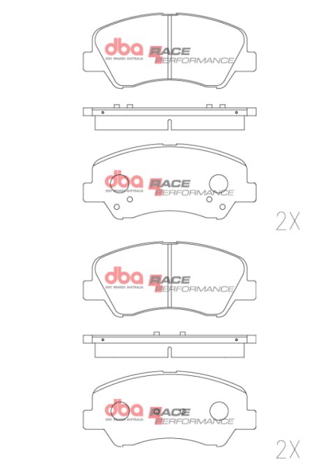 DBA 11-16 Hyundai Accent Front RP Performance Brake Pads