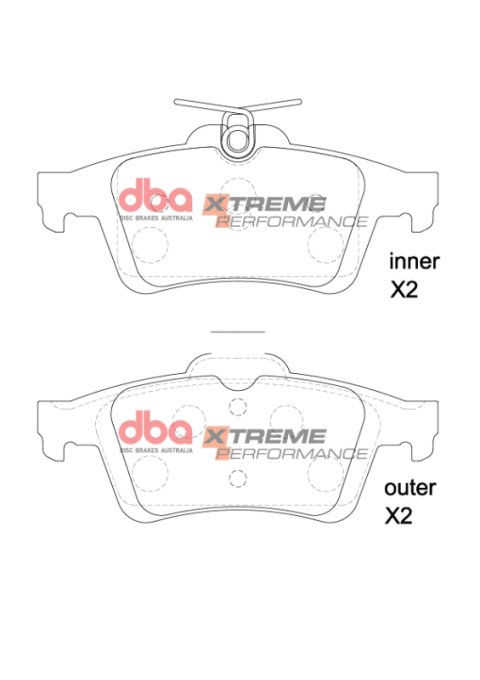 DBA 12-19 Ford Focus ST XP Performance Rear Brake Pads