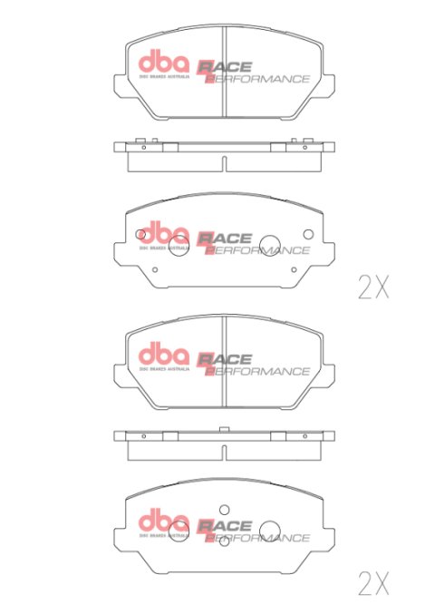 DBA 19-22 Hyundai Veloster RP Performance Front Brake Pads