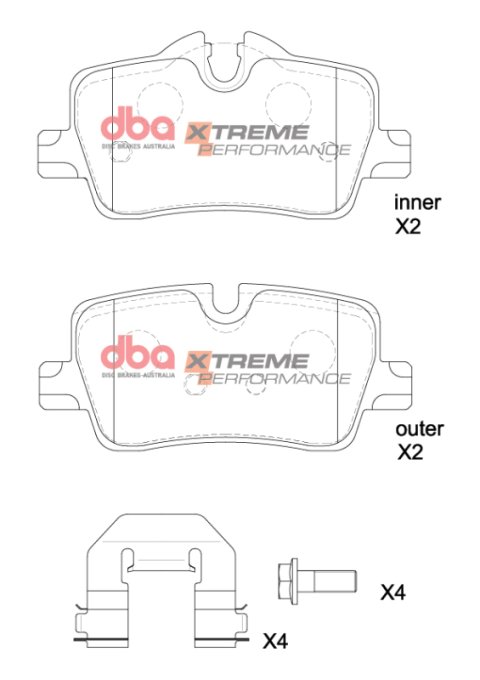 DBA 2023+ BMW 420i XP Performance Rear Brake Pads