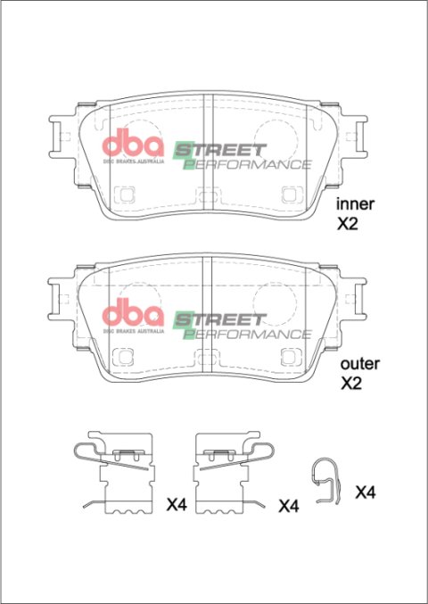 DBA 19-24 Nissan Altima (w/Electronic Parking Brake) SP Performance Rear Brake Pads