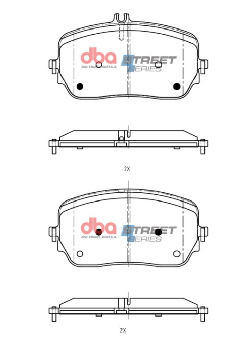 DBA 19-22 Mercedes-Benz GLE450 Street Series Front Brake Pads