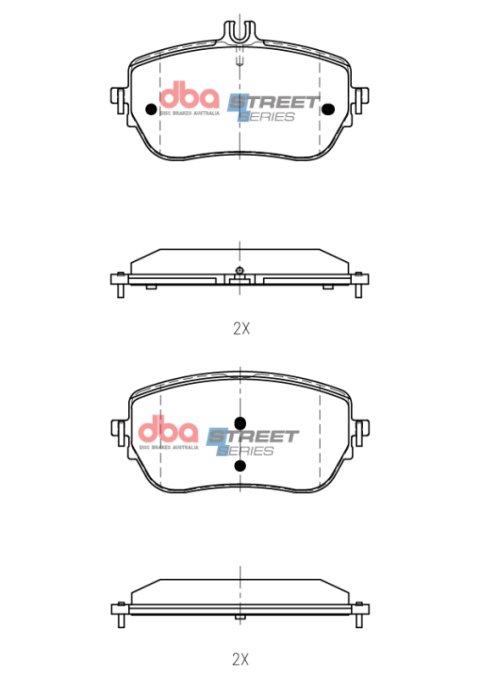 DBA 2018+ Mercedes-Benz CLA Street Series Front Brake Pads