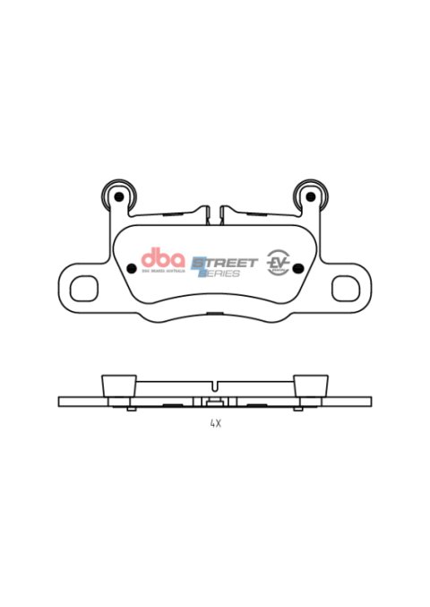 DBA 2018+ Porsche Cayenne Turbo Street Series Rear Brake Pads