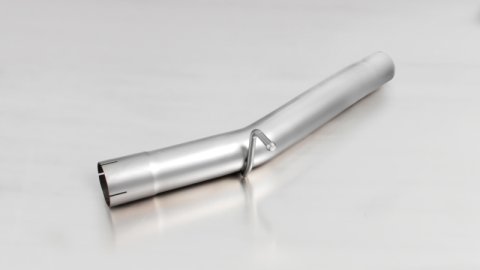 Remus 2017 Volkswagen Golf R Mk VII Axle Back Exhaust w/Connection Tubes/Polished Tail Pipe Set (Bundled Kit)