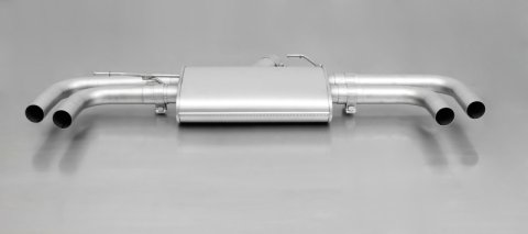 Remus 2011 BMW X3 F25 Axle Back Exhaust w/Black Chrome Tail Pipe Set w/Black Chrome Tail Pipe Set (1x rms086014 0500, 4x rms0006 83CBR)