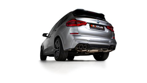 Remus BMW X3 M Competition F97 (S58B30A w/GPF) Axle Back Exhaust w/Polished Tail Pipe Set (1x rms086319 1500, 4x rms0006 83CSR)