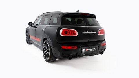 Remus 2016 Mini John Cooper Works Clubman F54 Cat-Back Exhaust w/Adapter/Carbon Tail Pipe Set (Bundled Kit)
