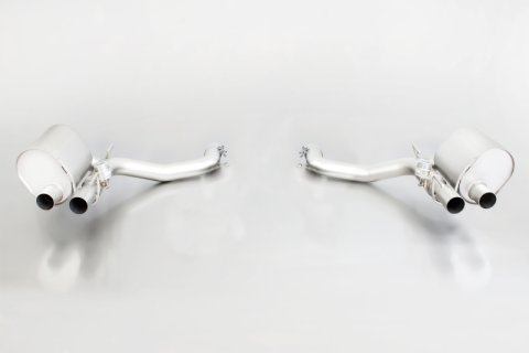 Remus 2013 Maserati Ghibli (Excl 2017) 3.0L Axle Back Exhaust w/Front Silencer/Chrome Tail Pipe Set (Bundled Kit)