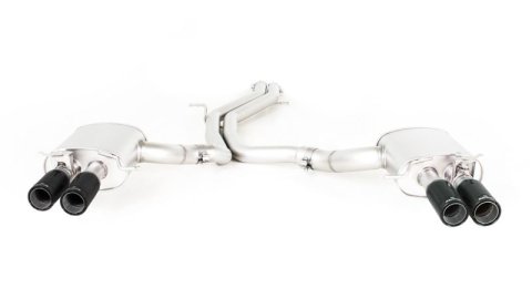 Remus 2017 Audi RS4 Avant Quattro B9 Axle Back Exhaust w/Center Section/Polished Tail Pipe Set (Bundled Kit)
