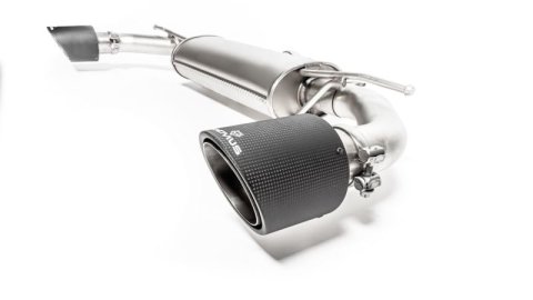 Remus 2018+ Volkswagen GTI (w/GPF) Axle Back Exhaust w/Conn Tube/Frt Section/Polished Tail Pipe Set (Bundled Kit)