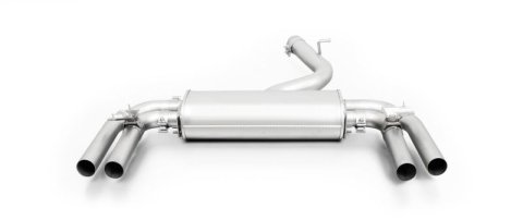 Remus 2013 Audi S3 Sedan Quattro 2.0L Axle Back Exhaust w/Polished Tail Pipe Set (1x rms047013 1500, 4x rms0006 83CSR)
