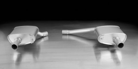 Remus 2008 Audi A4 B8 1.8L/2.0L TDI Axle Back Exhaust w/Polished Tail Pipe Set (1x rms048208 0500LR, 2x rms0006 98CR)