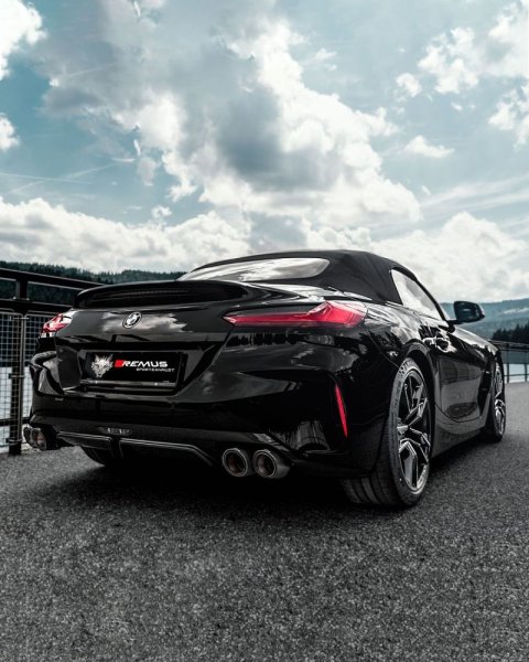 Remus 2018 BMW Z4 M40I Roadster 3.0L Turbo (w/GPF) Axle Back Exhaust w/Chrome Tail Pipe Set (1x rms084019 1500, 4x rms0406 70SGR)