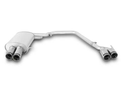 Remus 2010 BMW 5 Series F10 Sedan/F11 Touring 2.0L (N47D20C/N57D30A) Axle Back Exhaust w/Adapter (1x rmsAD0153V, 1x rms087612 1584C)