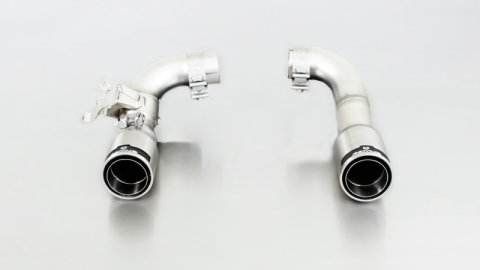 Remus 2014 BMW M235I F22 Coupe 3.0L Sport Centered Exhaust w/Polished Carbon Insert Tail Pipe Set (1x rms088014 0500, 1x rms088014 1683C)