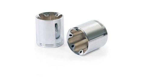 Remus 2021+ BMW R 18 (Euro 5) Black Slip On - Left & Right Side w/Straight End V1 End Caps - Silver (1x rms007703 089920LR, 1x rmsEK41)