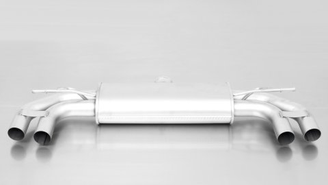 Remus 2013 Volkswagen GTI Mk VII Axle Back Exhaust w/Rear Diffusor/Polished Tail Pipe Set (1x rms955113 1500, 1x rms792303 HES, 4x rms0006 83CSR)