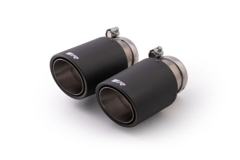 Remus Carbon 84mm Angled Titanium Internals w/Adjustable Clamp Tail Pipe Set (Quad Tips) (4x rms0006 83CTSR)