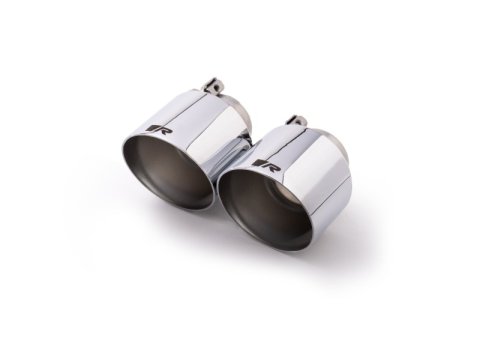 Remus Stainless Steel 115mm Short Style Angled Chrome Tail Pipe Set (Pair) (2x rms0406 80SAR)