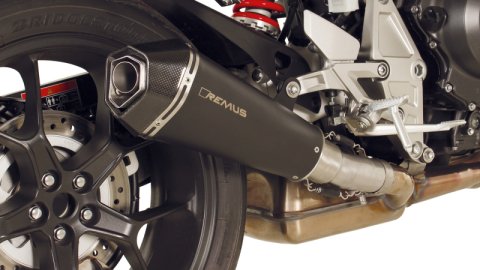 Remus 2018 Honda CB 1000 R SC80 107 kW Hypercone Black Slip On w/Sound Insert/Connection Tube (1x rms0105 257118, 1x rms6783 257118)