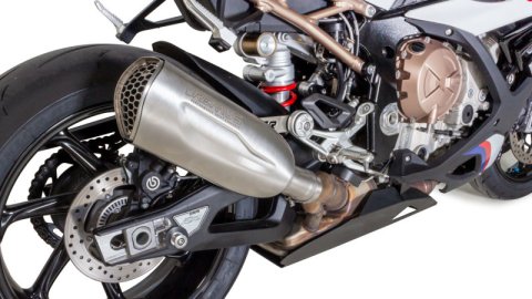 Remus 2019 BMW S 1000 RR NXT Stainless Steel Race Slip On w/Sound Insert w/ Connection Tube (1x rms0105 087019, 1x rms94583 087019)