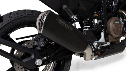 Remus 2018 Husqvarna Vitpilen 701/Svartpilen 701 Euro 8 NXT Black Race Slip On w/Connection Tube (1x rms0105 322019, 1x rms94783 100065)