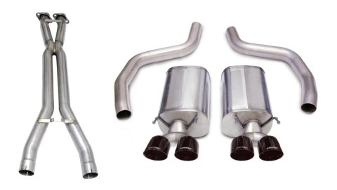Corsa 06-11 Chevrolet Corvette C6 Z06/ZR1 Sport Cat-Back Dual Rear Exit w/ Twin 4.0in Black Tips