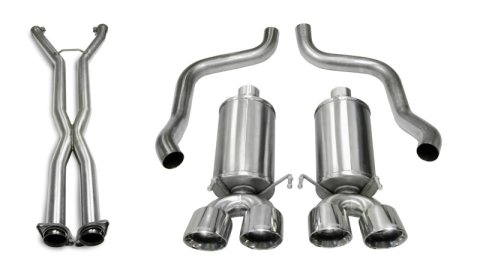 Corsa 05-08 Chevrolet Corvette (C6) 2.5in Xtreme Cat-Back Exhaust - 3.5in Twin Tips