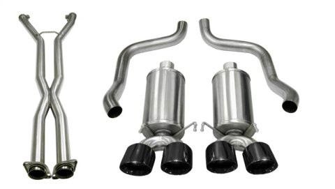 Corsa 09-13 Chevy Corvette 6.2L V8 2.5in Sport Cat-Back Dual Rear Exit w/Twin 4.0in Pol Pro-Ser Tips