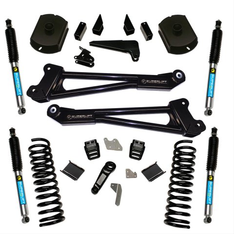 Superlift 14-18 Dodge Ram 2500 4WD 4in Lift Kit Replacement Radius Arms w/ Bilstein Shocks (Bundled Kit)