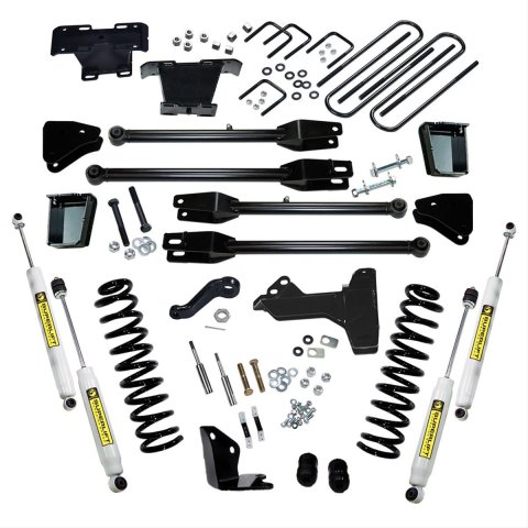 Superlift 05-07 Ford F-250/F-350 SuperDuty 4WD 6in Lift Kit w/ 4-Link Conversion & Superlift Shocks (Bundled Kit)