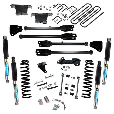 Superlift 08-10 Ford F-250/F-350 SuperDuty 4WD 4in Lift Kit w/ 4-Link Conversion & Bilstein Shocks (Bundled Kit)