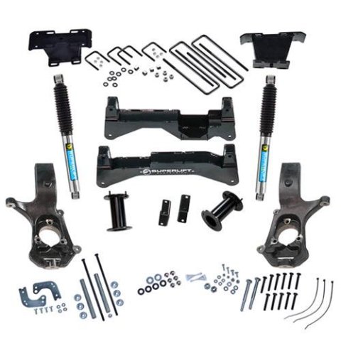 Superlift 07-16 Chevy Silv/GMC Sierra 2WD w/ Cast Steel Control Arms 8in Lift Kit w/ BIL Rear Shocks (Bundled Kit)