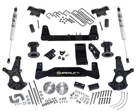 Superlift 07-13 Chevy Silv 1500 4WD 6.5in Lift Kit w/ Fox 2.0 Shocks (1x slf3510, 1x slf3511, 1x slf3515, 1x slf3517-1, 1x slf84065)