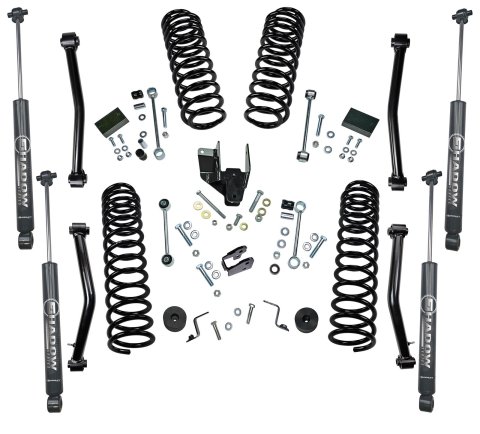 Superlift 18-20 Jeep Wrangler JL 2 Door 4in Dual Rate Coil Lift Kit w/ Superlift Shadow Shocks (Bundled Kit)
