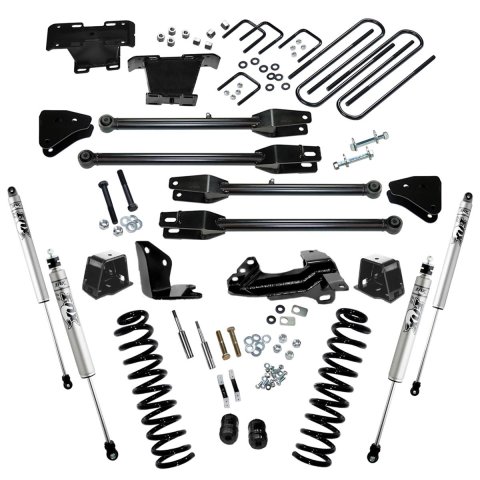 Superlift 05-07 Ford F-250 SuperDuty 4WD Diesel 4in Lift Kit w/ A 4 Link Conversion/Fox 2.0 Shocks (Bundled Kit)